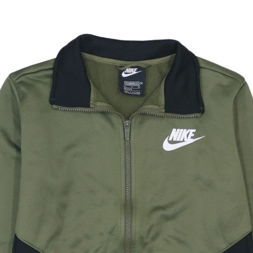 Nike Boys Green Black XL Track Jacket Full Zip Sports Top