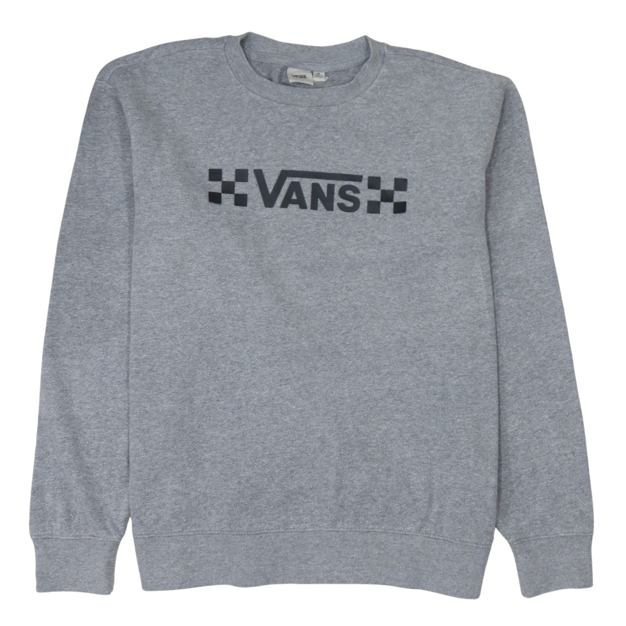 Vans Men's Grey Crew Neck Pullover Sweatshirt M Regular Fit