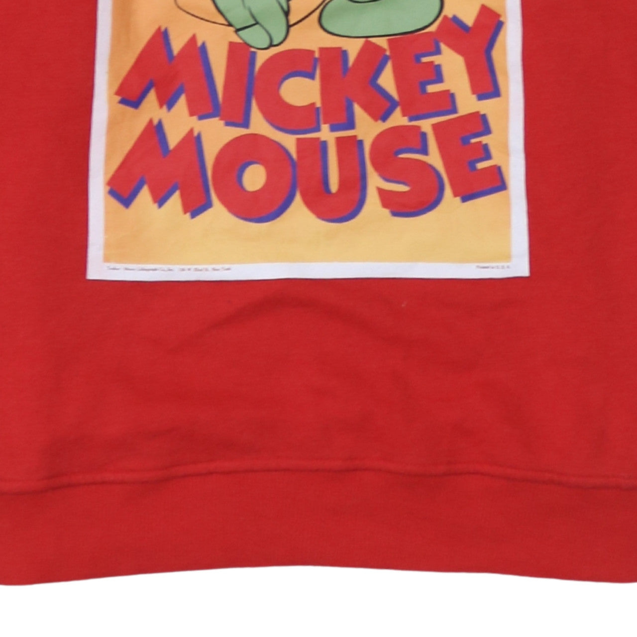 Primark Disney Women's Red Mickey Mouse Sweatshirt Size S 10/12