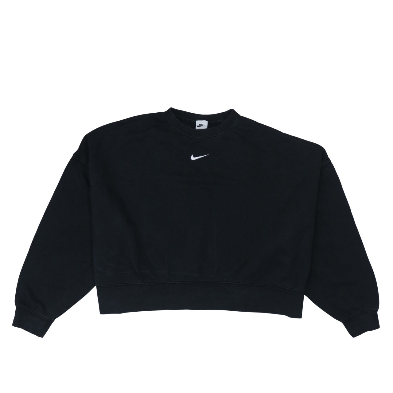 Nike Women Black XL Pullover Sweatshirt Crew Neck Logo Sportswear