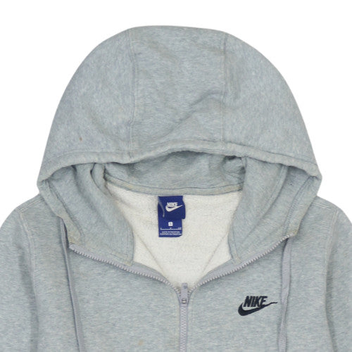 Nike Men's Grey Full Zip Hoodie S Fleece Casual Sportswear