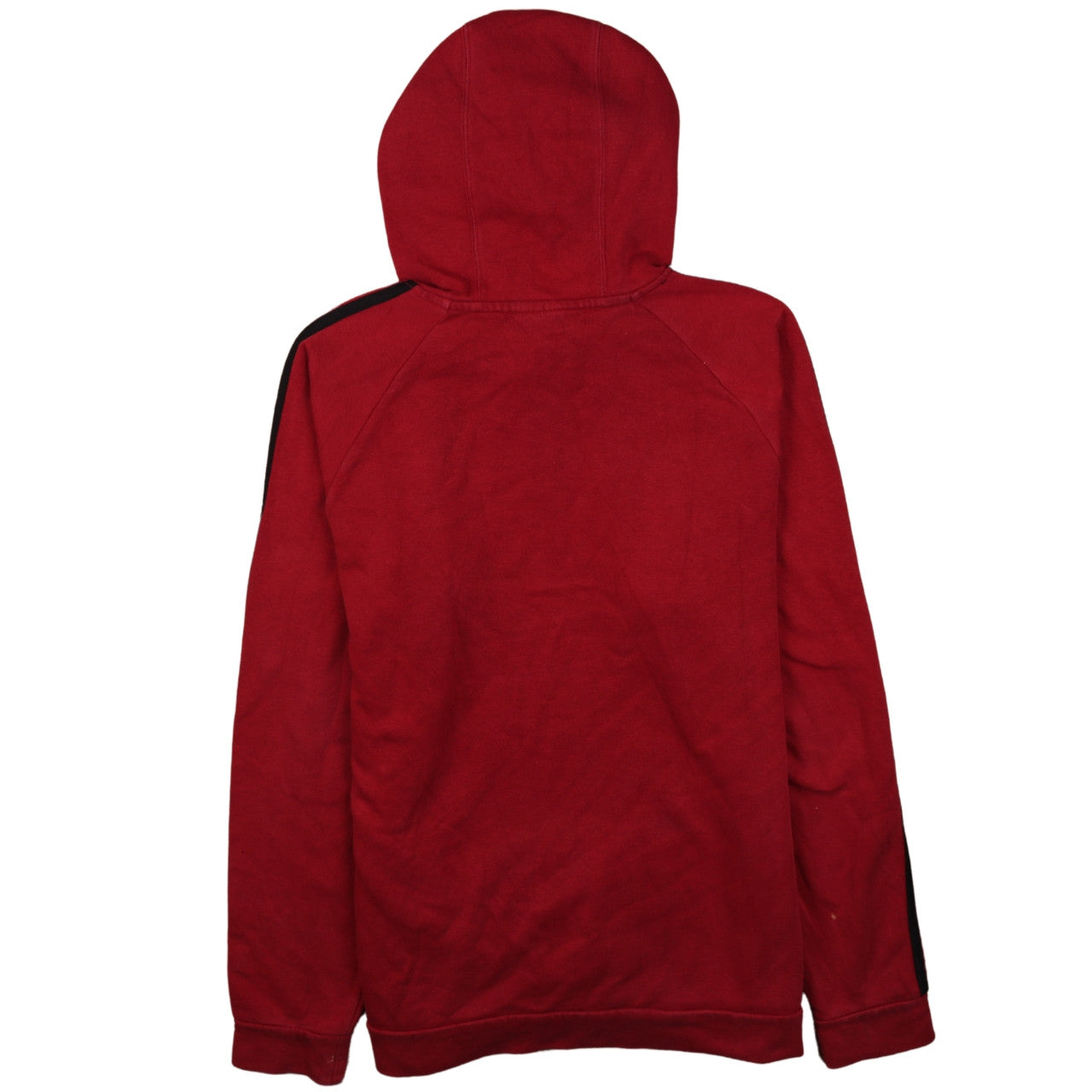 Adidas Men's Red Pullover Hoodie Medium Regular Fit Fleece