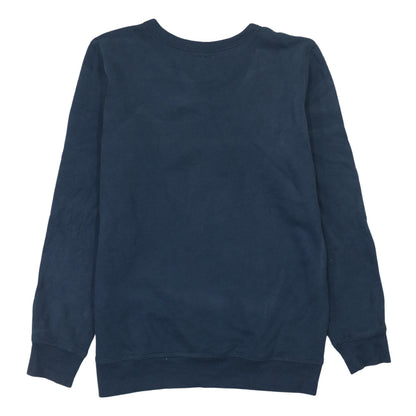 Back view of Levi's boys’ blue logo pullover sweatshirt, size 16, years