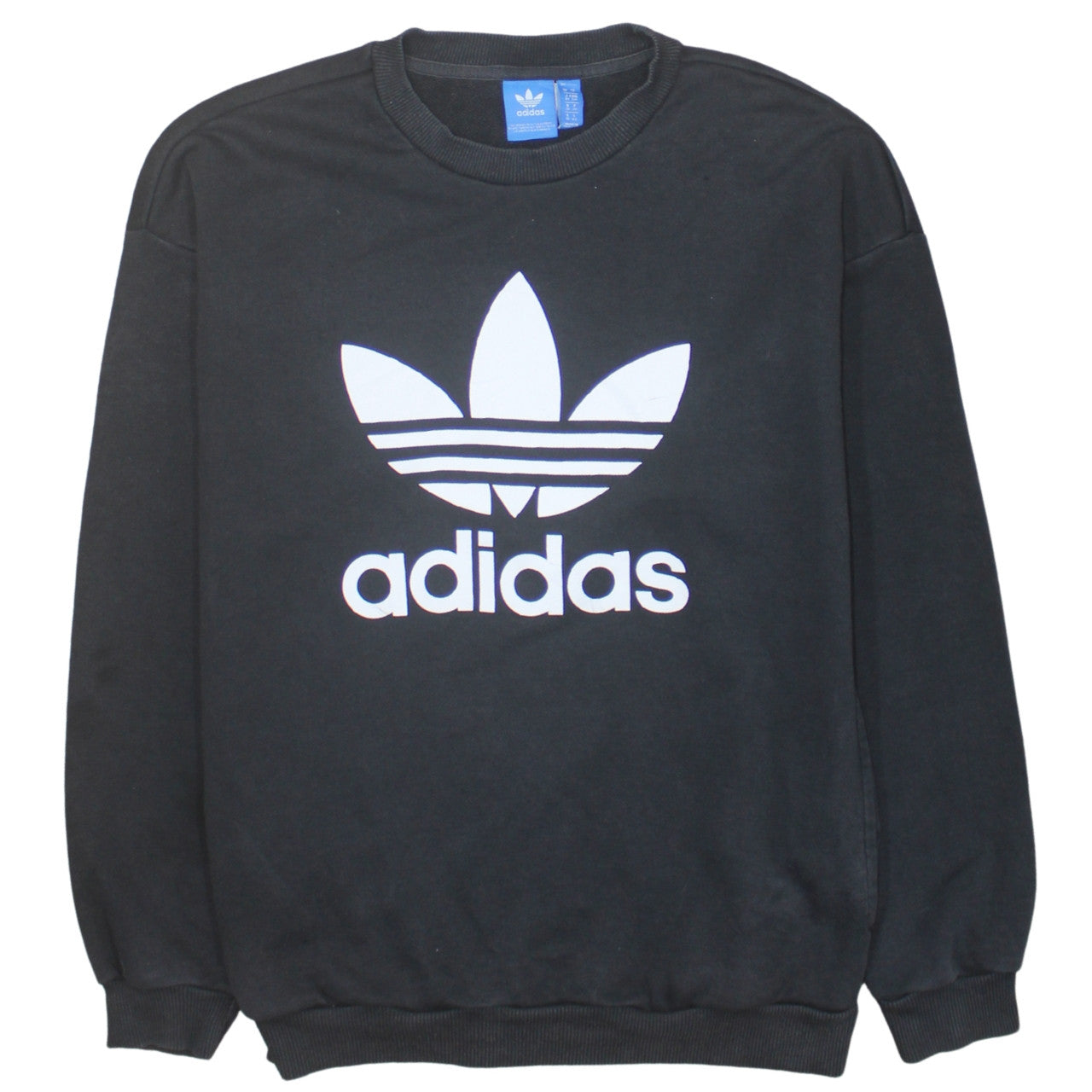 Adidas Women’s Black Crew Neck Pullover Sweatshirt Size 10