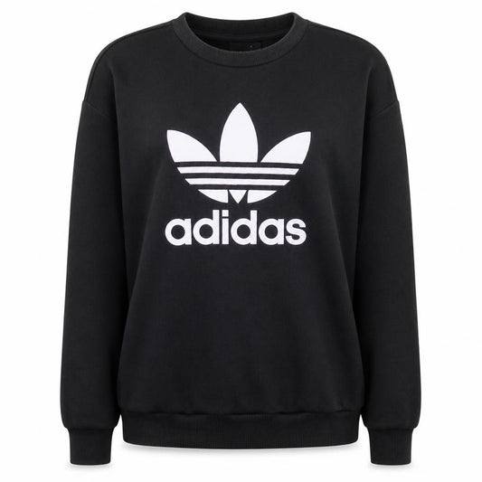 Adidas Women’s Black Crew Neck Pullover Sweatshirt Size 10