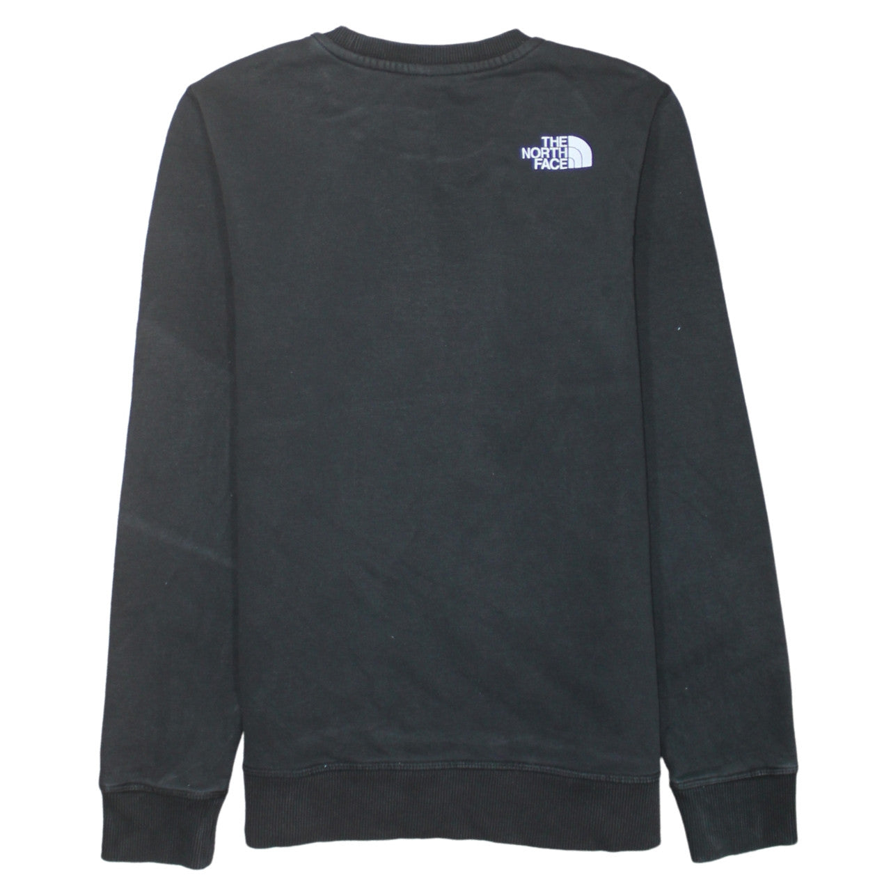 The North Face Boys Black Pullover Sweatshirt L Graphic Logo Crew Neck