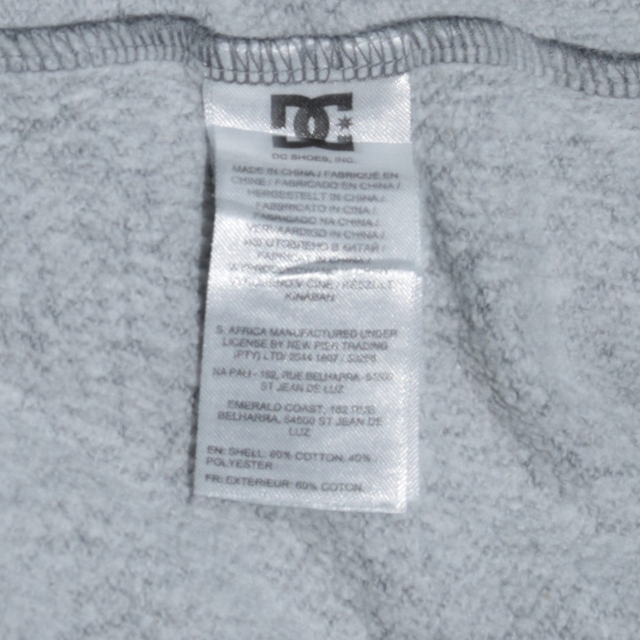 DC Shoes Men’s Grey 2XL Crew Neck Pullover Sweatshirt
