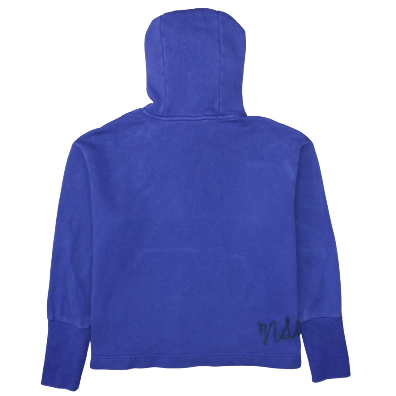 Nike Women's Blue Pullover Hoodie L Cotton Blend Casual Sweatshirt