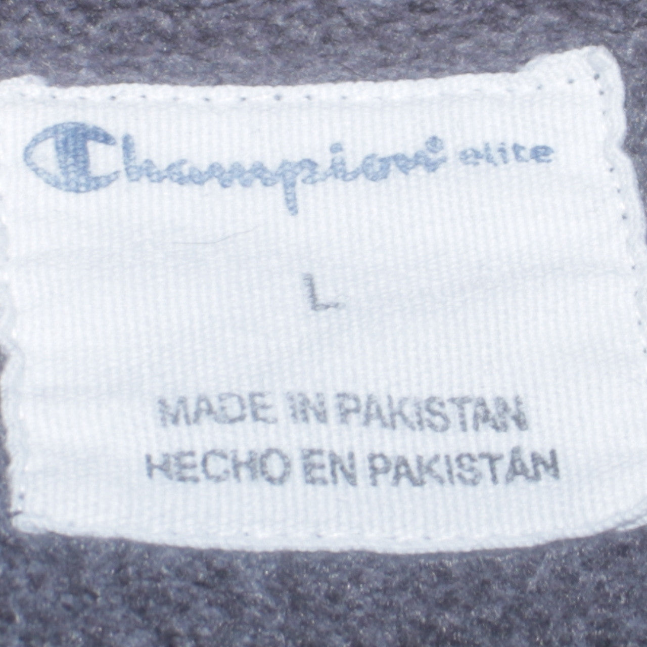 Champion Men's Grey Crew Neck Sweatshirt Size L Cotton Blend