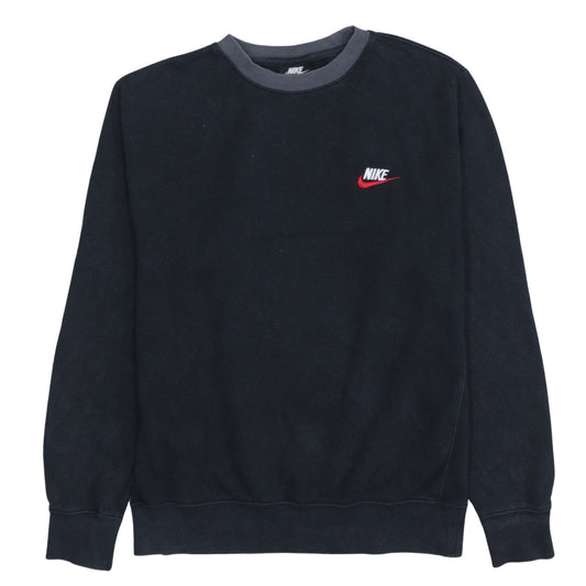 Nike Men's Black Small Crew Neck Pullover Sweatshirt