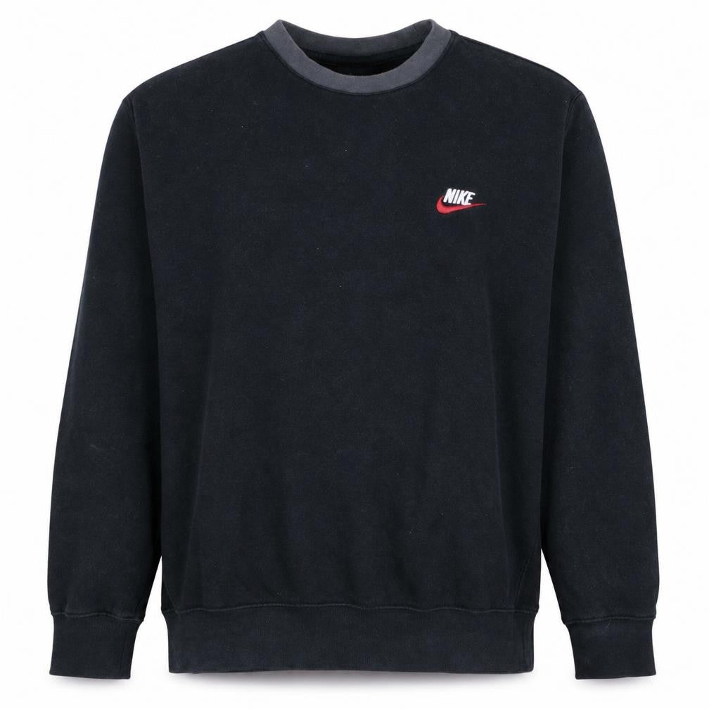 Nike Men's Black Small Crew Neck Pullover Sweatshirt