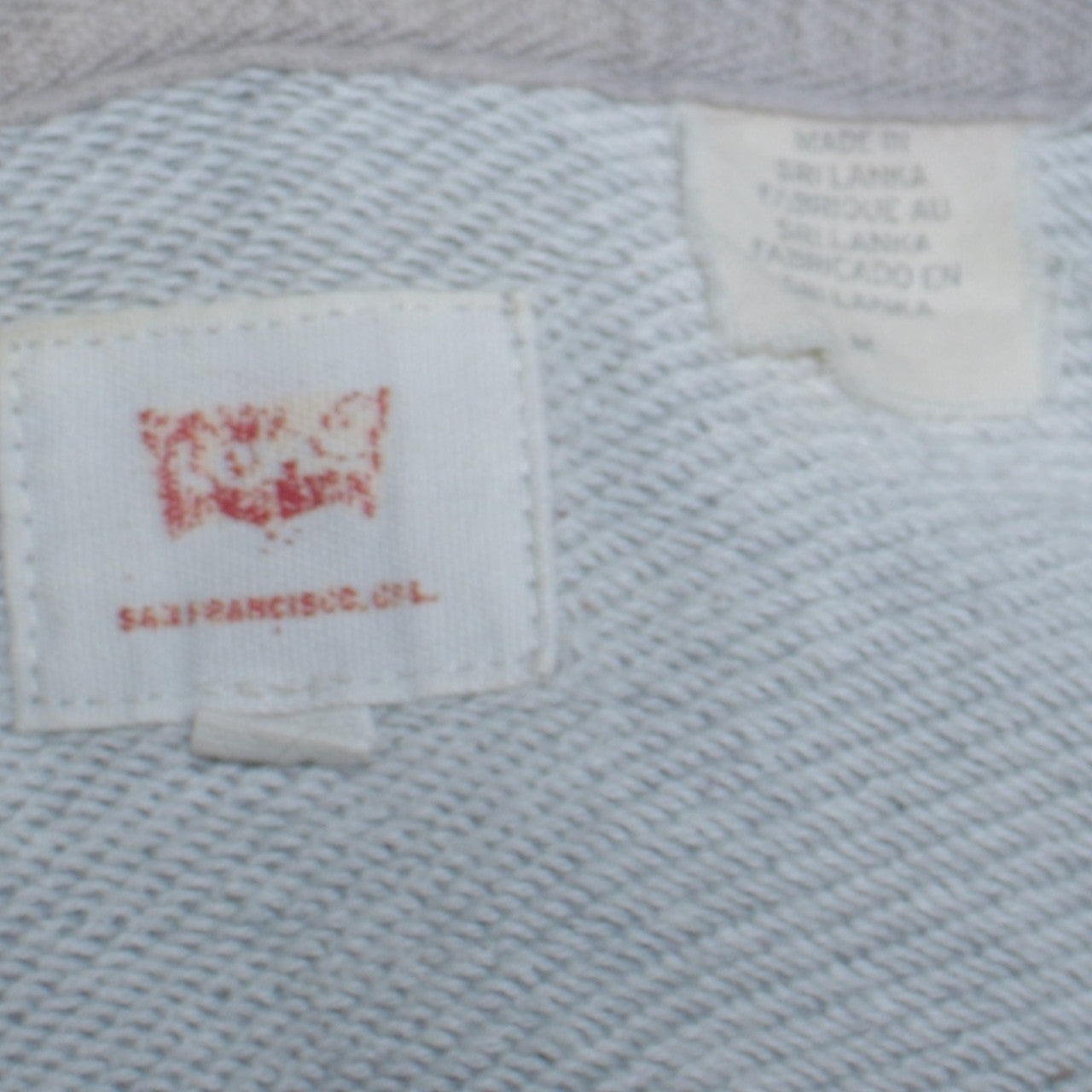 Levi's Men's Grey Logo Pullover Hoodie Size M Classic Fit