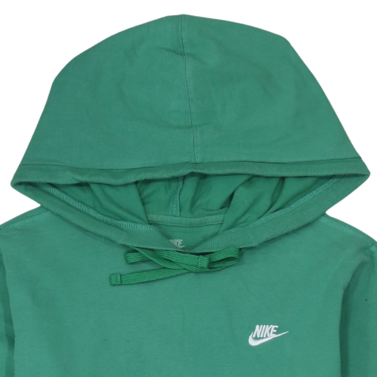 Nike Womens Green Pullover Hoodie Size 14/16 Cotton Sportswear