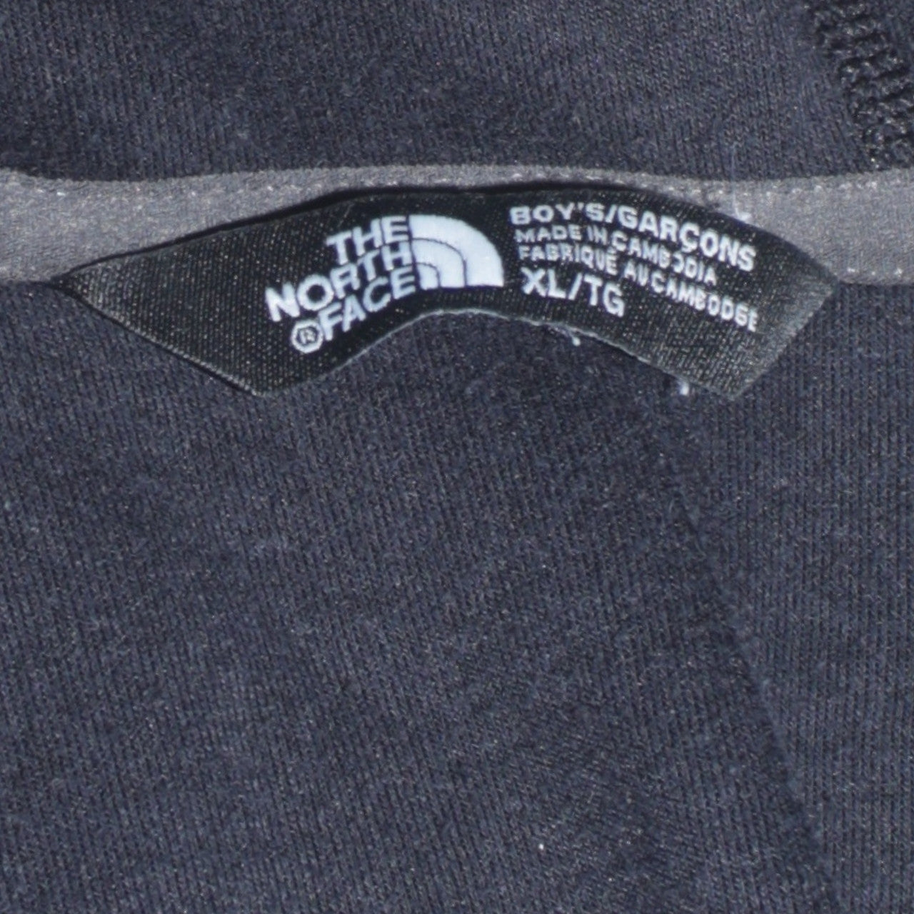 The North Face Boys Black XL Full Zip Hooded Basic Jacket