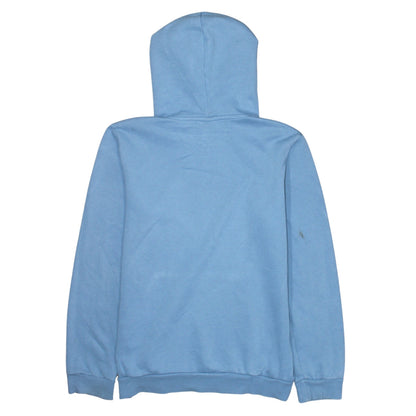 Brand and care label for Puma boys’ blue pullover hoodie 13-14 years logo graphic sweatshirt