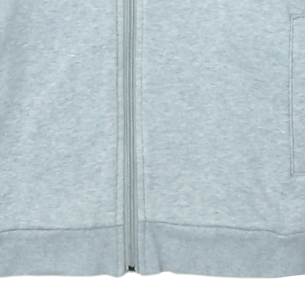 Adidas Boys Grey Blue Full Zip Hoodie Size 13-14 Years L Classic Hoodie