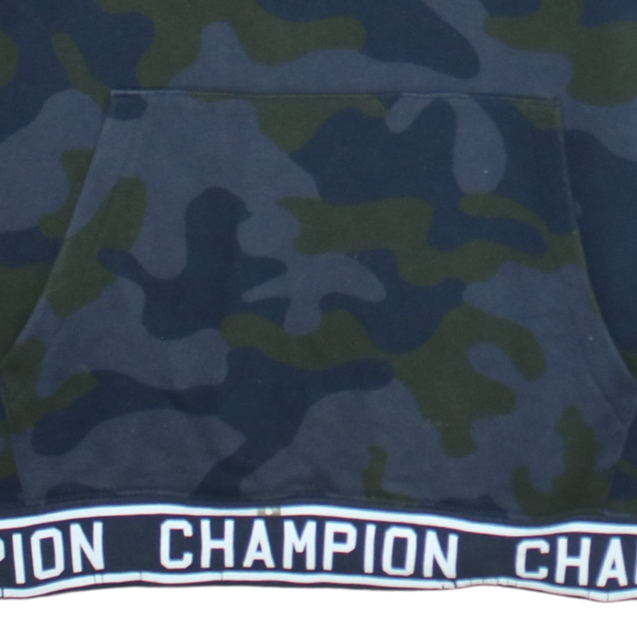 Champion Men's Green Camouflage Pullover Hoodie Size L