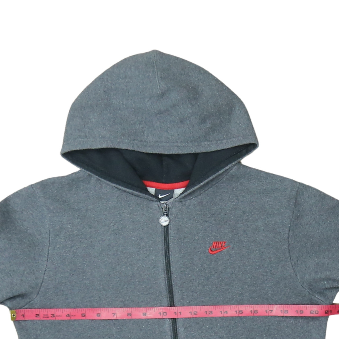 Nike Boys Grey Full Zip Hoodie XL 13-15 Years Sports Fleece Sweatshirt
