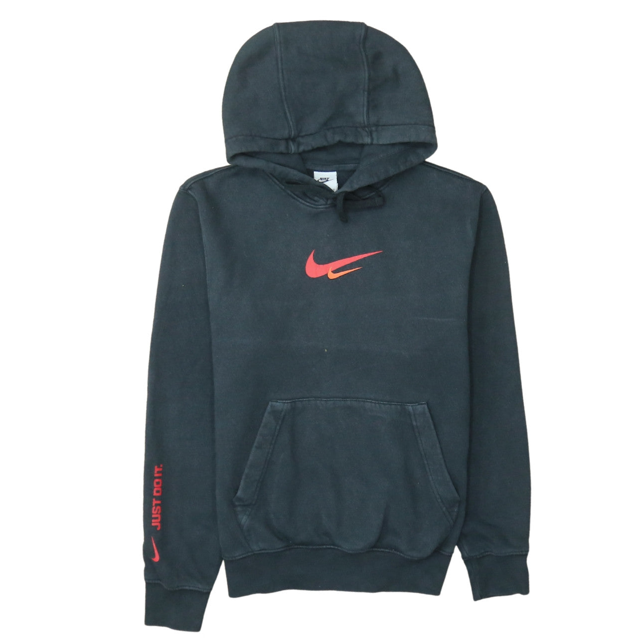 Nike Men’s Black XS Pullover Hoodie with Red Logo - Sports Fleece