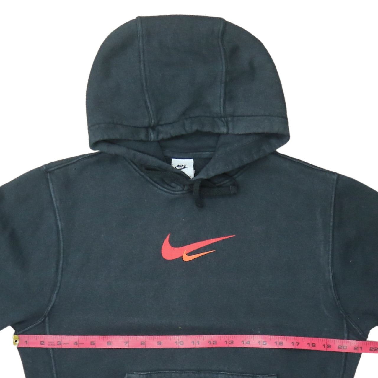 Nike Men’s Black XS Pullover Hoodie with Red Logo - Sports Fleece