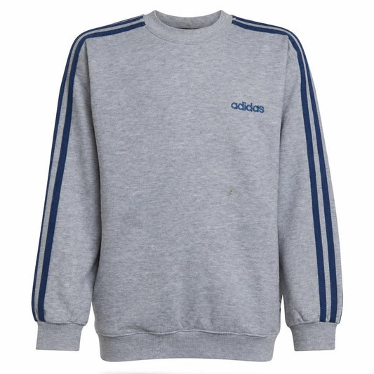 Adidas Teens Grey 164 Crew Neck Pullover Sweatshirt