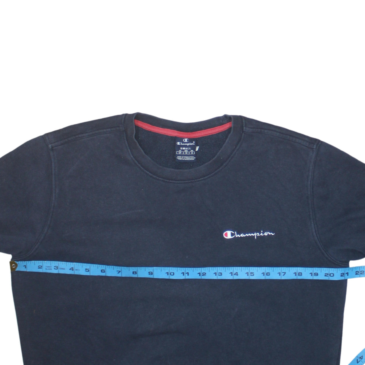 Champion Men's Black Small Crew Neck Pullover Sweatshirt