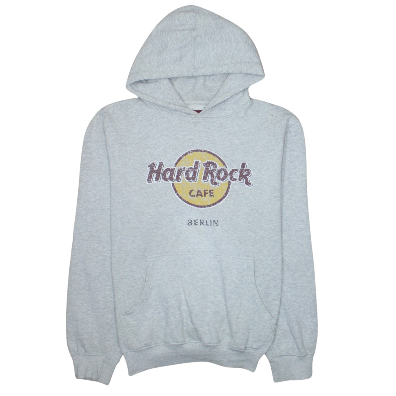 Hard Rock Cafe Berlin Grey Men's Pullover Hoodie Size L