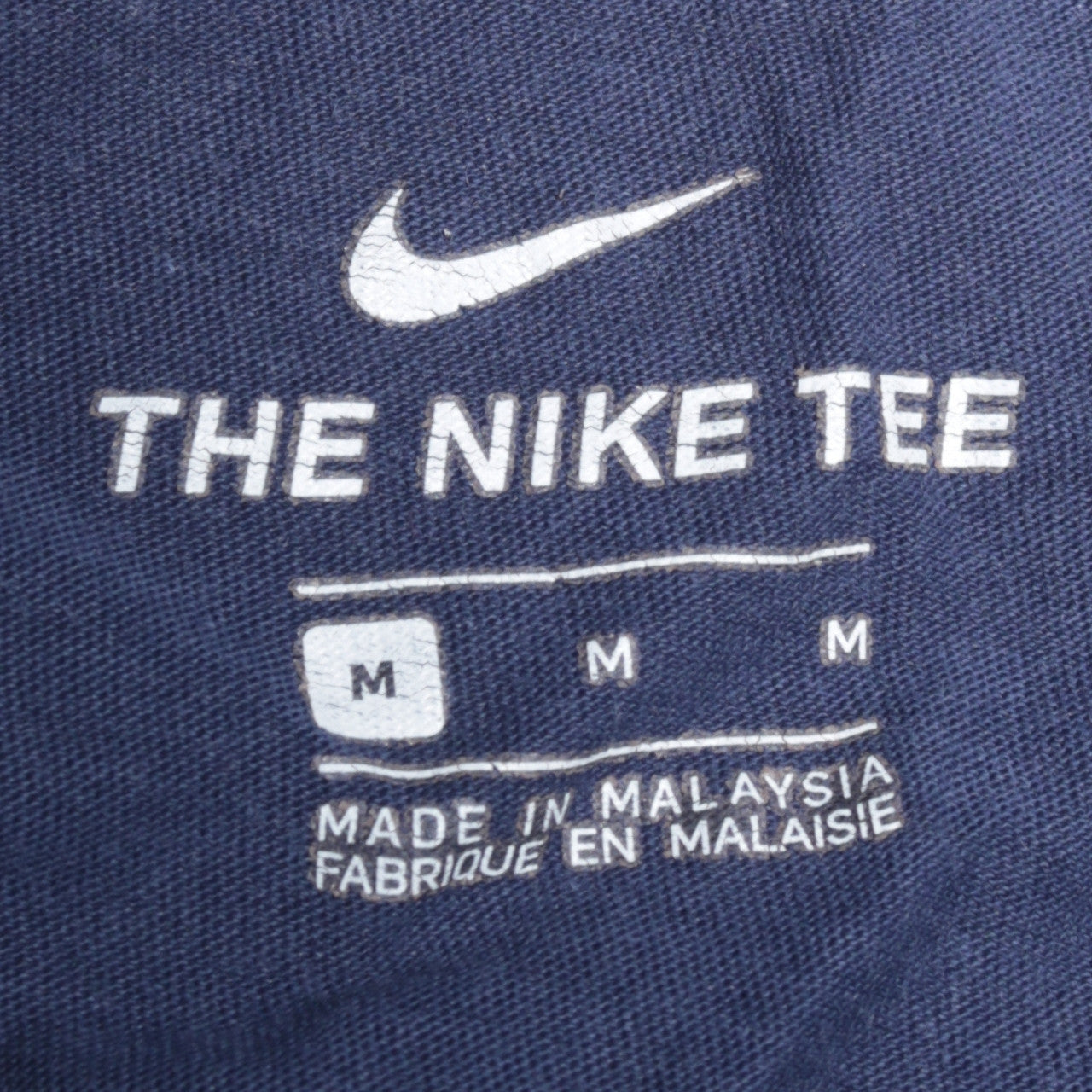 Nike Men's Blue Crew Neck Short Sleeve Cotton T-Shirt M