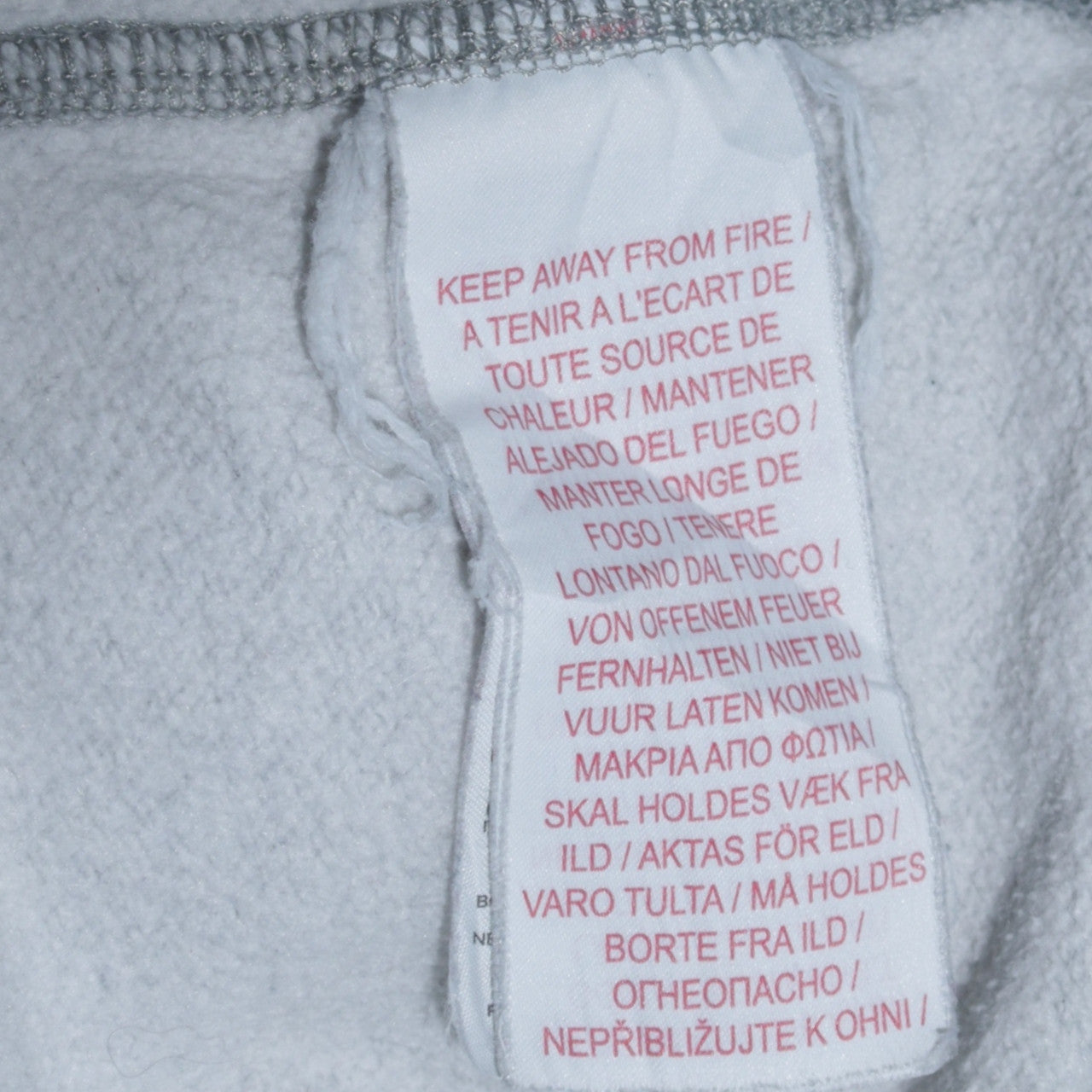 Nike Teens Grey XL Pullover Hoodie with Logo Graphic Print