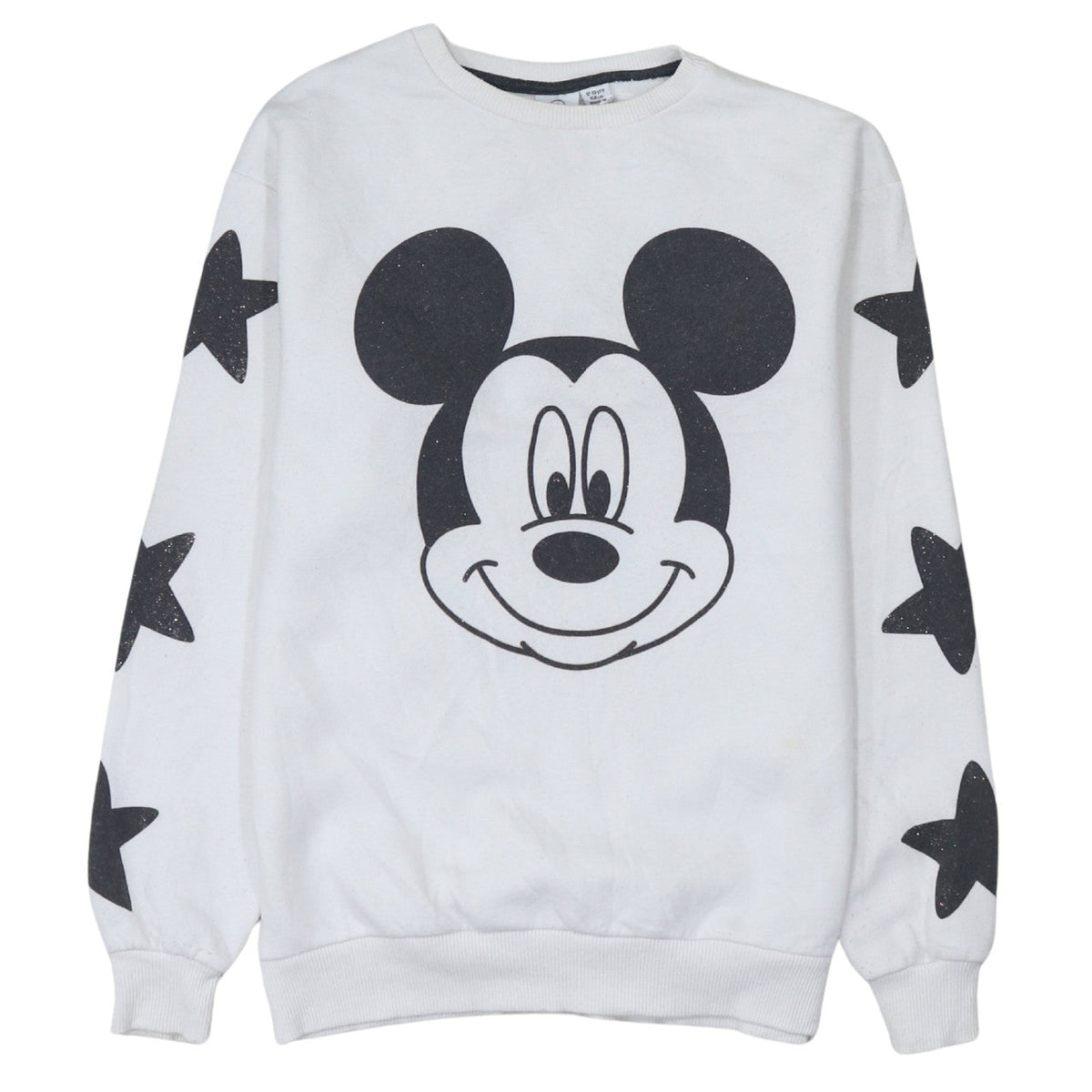 Disney Girls White Mickey Mouse Pullover Sweatshirt 12-13 Years