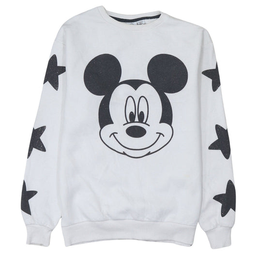Disney Girls White Mickey Mouse Pullover Sweatshirt 12-13 Years
