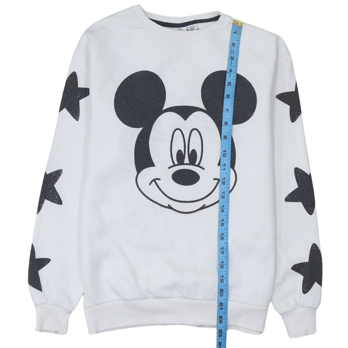 Disney Girls White Mickey Mouse Pullover Sweatshirt 12-13 Years