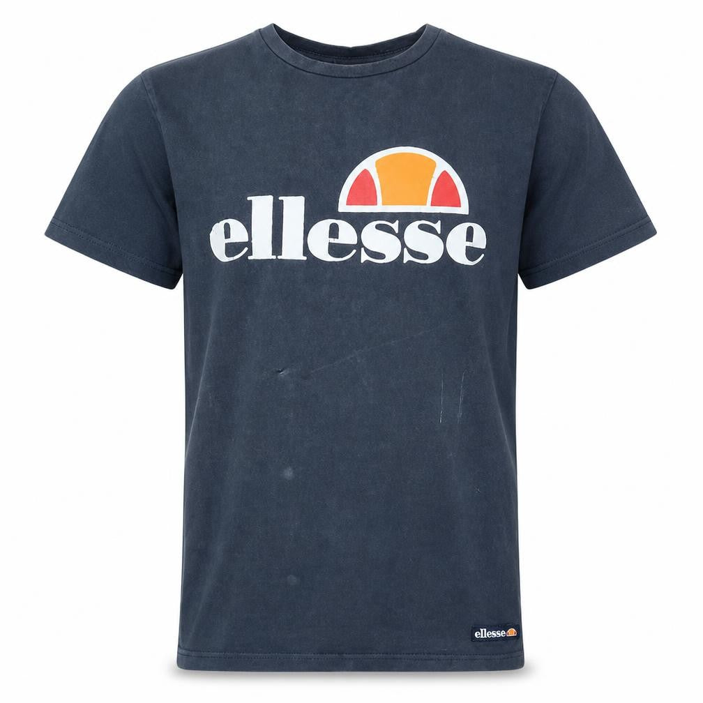 Ellesse Men's Blue XS Logo Graphic Cotton Crew Neck T-Shirt