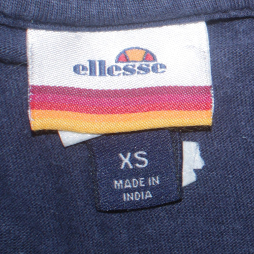 Ellesse Men's Blue XS Logo Graphic Cotton Crew Neck T-Shirt