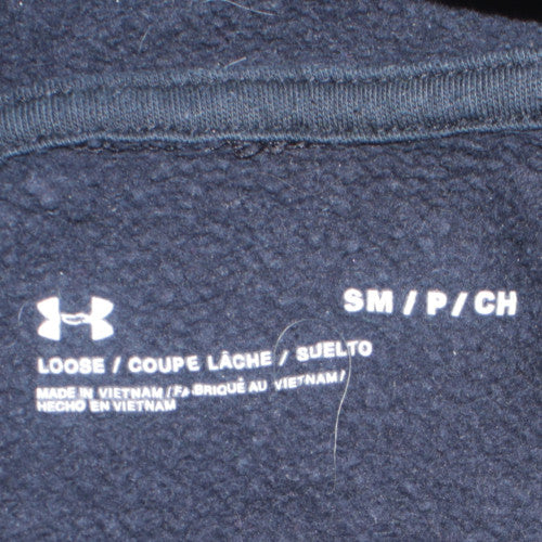 Under Armour Men Blue Small Pullover Hoodie Fleece Sweatshirt