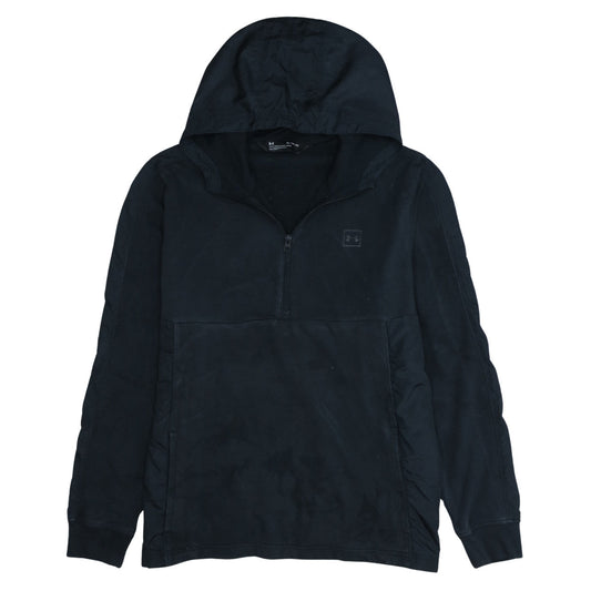 Under Armour Men's Black XL Hooded 1/2 Zip Windbreaker Jacket