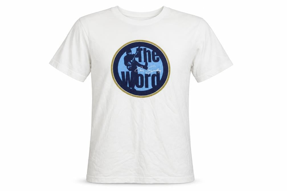 Binkie & Co The Word White Cotton Men's Graphic T-Shirt Size L