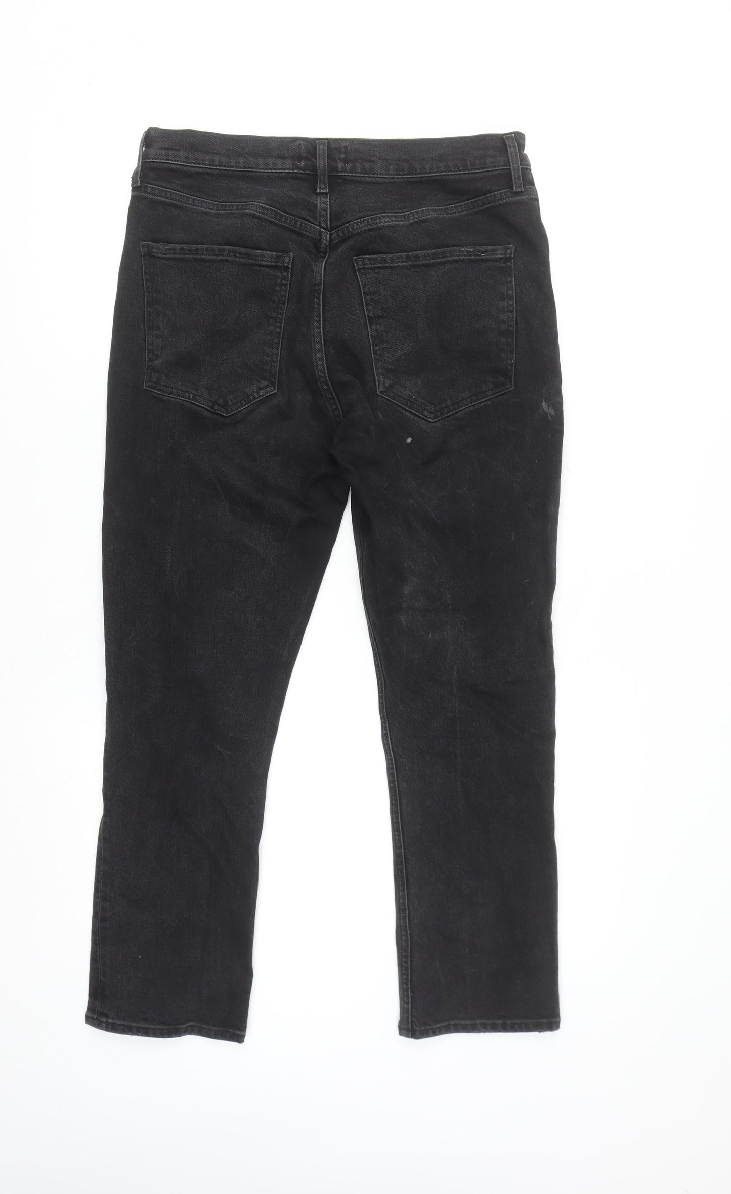 AGOLDE Women’s Black Riley High Rise Straight Jeans Size 29