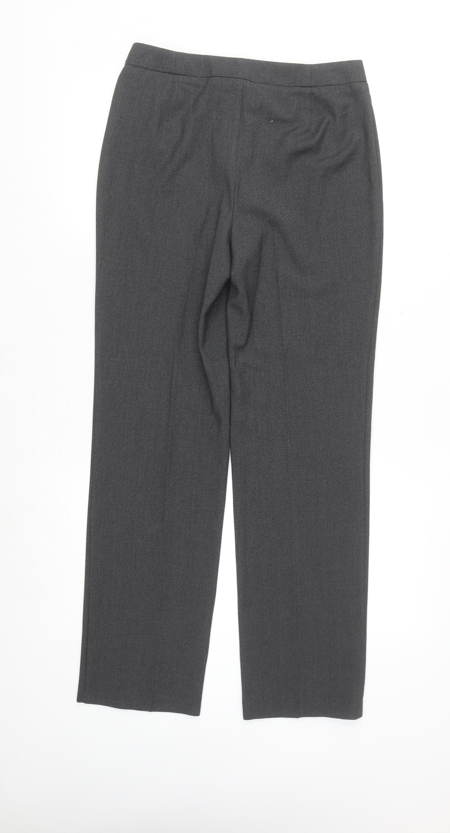 Marks and Spencer Women’s Grey Size 8 Straight Leg Stretch Dress Trousers