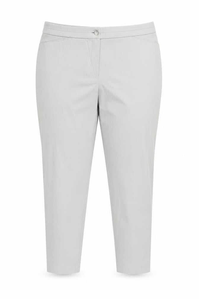 Riani Women’s Grey Chino Trousers Size 16 Stretch Cotton Blend