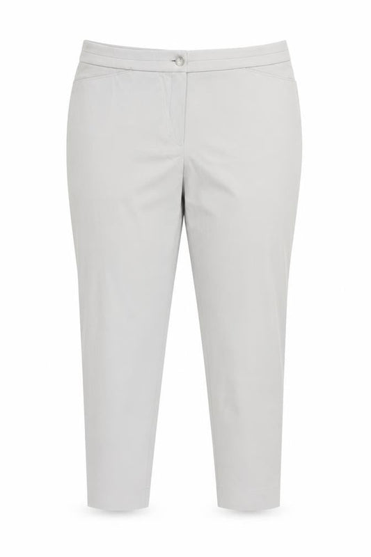 Riani Women’s Grey Chino Trousers Size 16 Stretch Cotton Blend