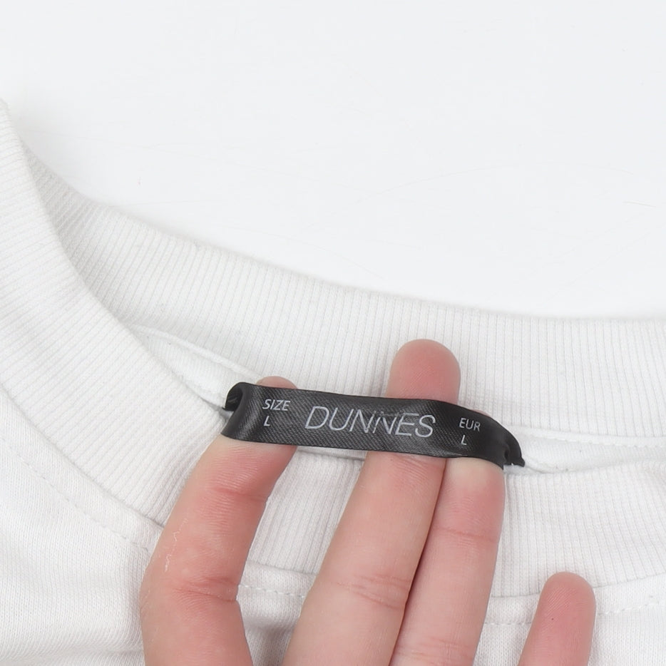 Dunnes Women White New York City Graphic Pullover Sweatshirt Size L