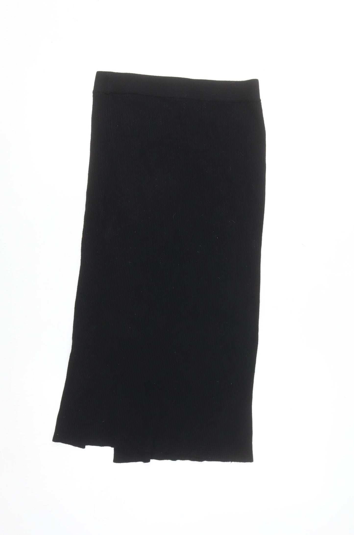 Stradivarius Women’s Black Knit Midi Pencil Skirt Size S