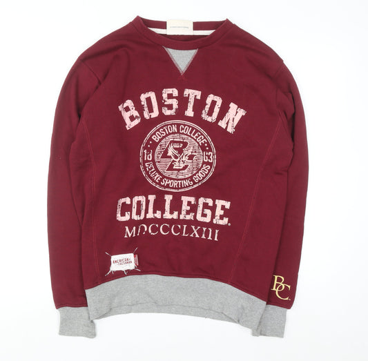 American Freshman Women's Burgundy Boston College Pullover Sweatshirt M