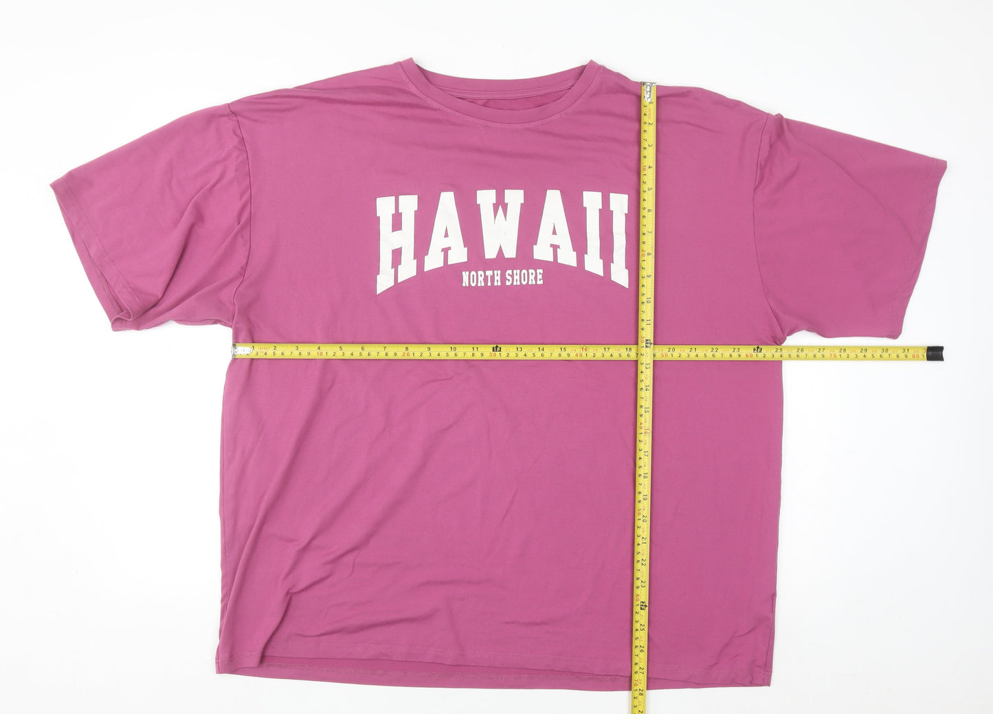 SHEIN Women’s Pink Hawaii North Shore Relaxed Fit T-Shirt Size 14