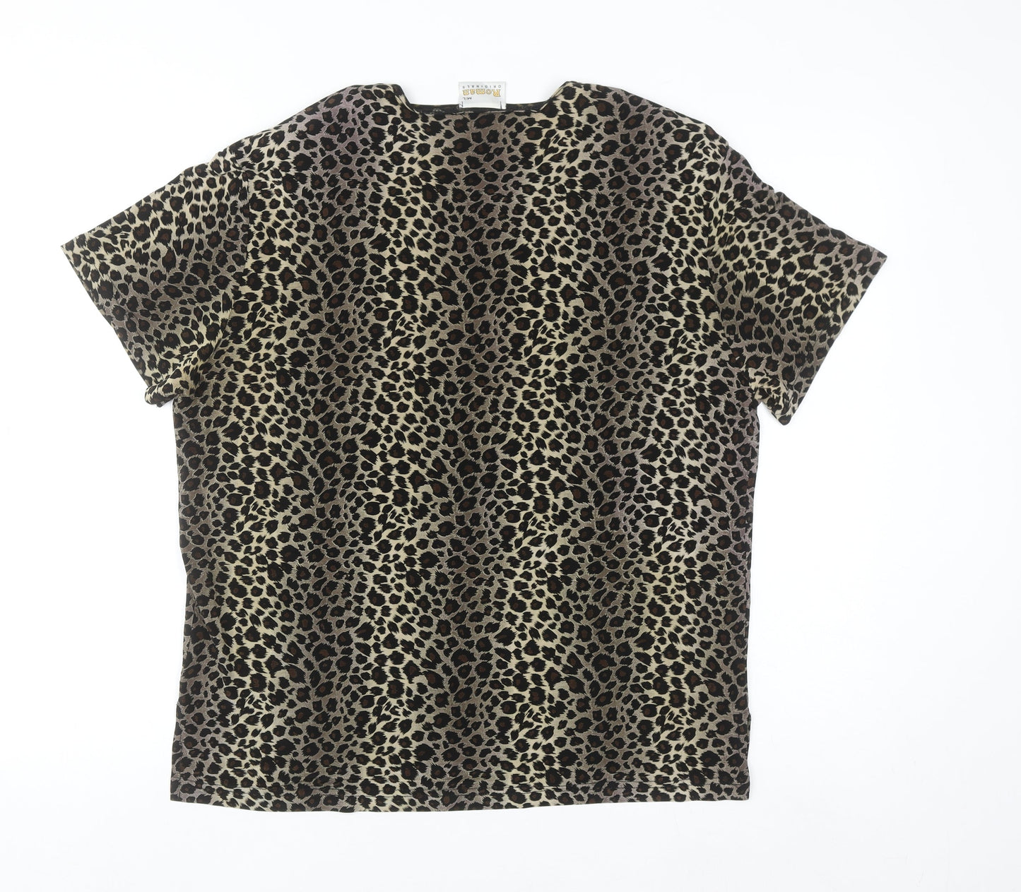 Roman Originals Women’s Leopard Print Short Sleeve T-Shirt M/L