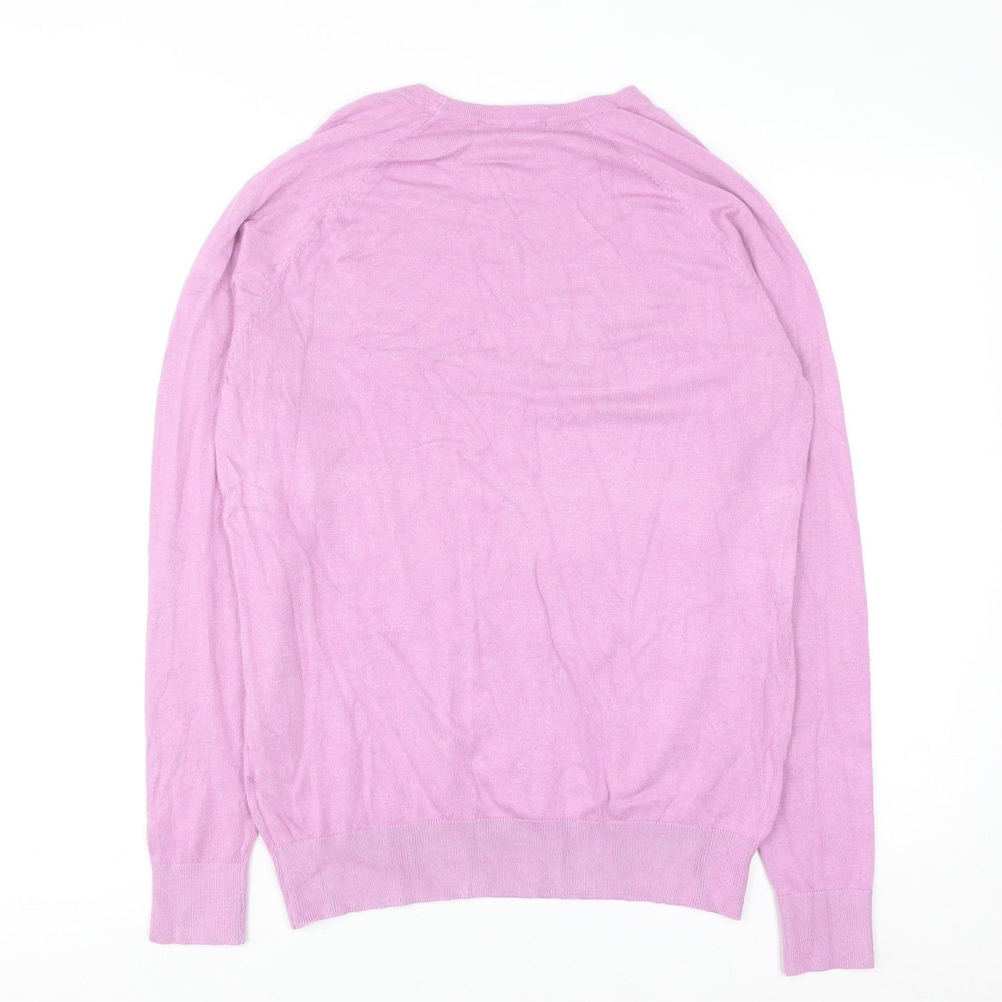 Dunnes Women's Pink Crew Neck Pullover Jumper Size 16