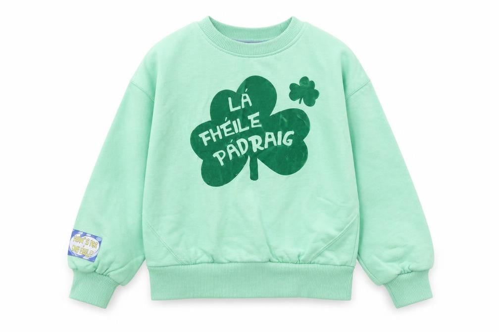 Leigh Tucker Willow Boys Green 5-6 Years Pullover St Patrick’s Day Sweatshirt
