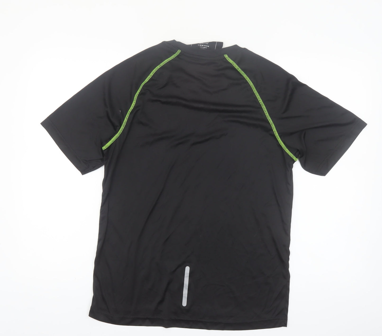 Crane Men's Black Medium Athletic Running T-Shirt