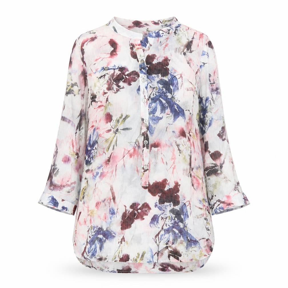 Just Elegance Women's Multicoloured Floral Tunic Blouse Size 16